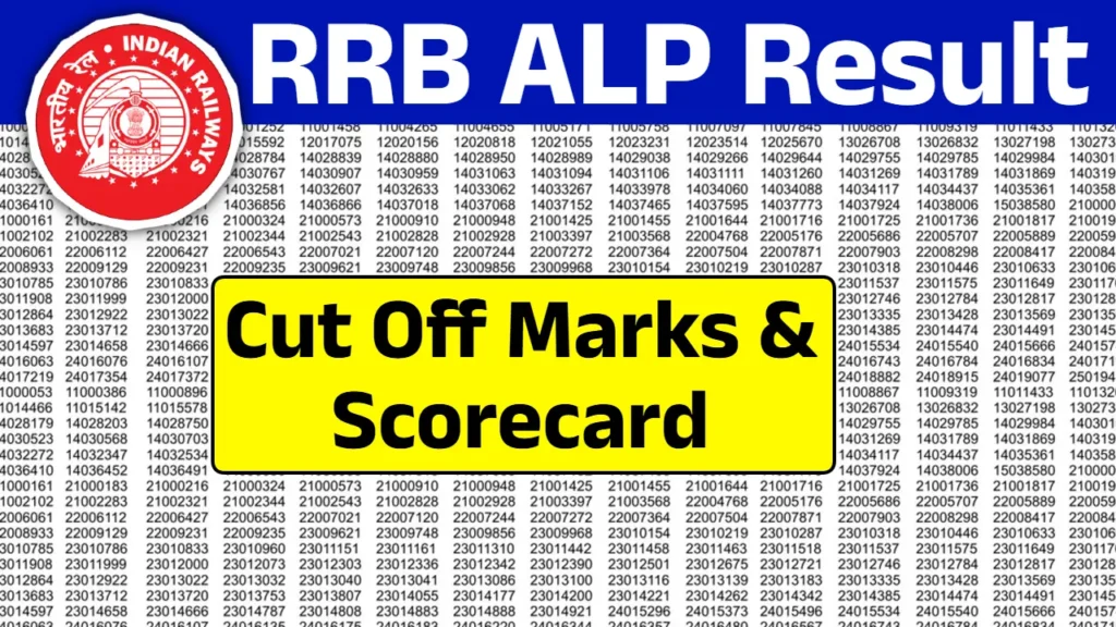 RRB ALP Result 2024: Check CBT 1 Merit List & Cut Off Marks @rrbcdg.gov.in